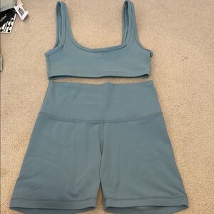 Aritzia Blue Two-Piece Set